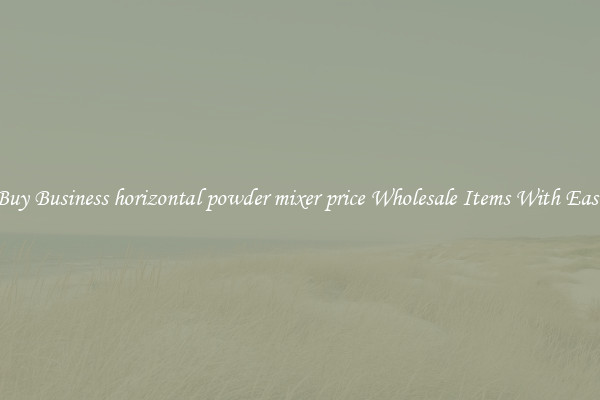 Buy Business horizontal powder mixer price Wholesale Items With Ease