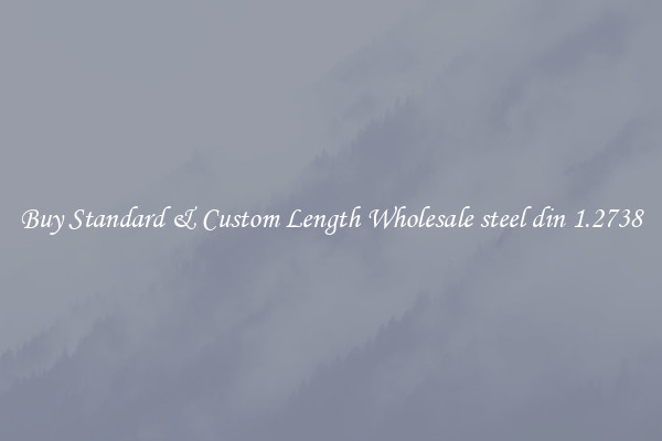 Buy Standard & Custom Length Wholesale steel din 1.2738