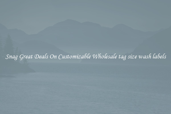 Snag Great Deals On Customizable Wholesale tag size wash labels