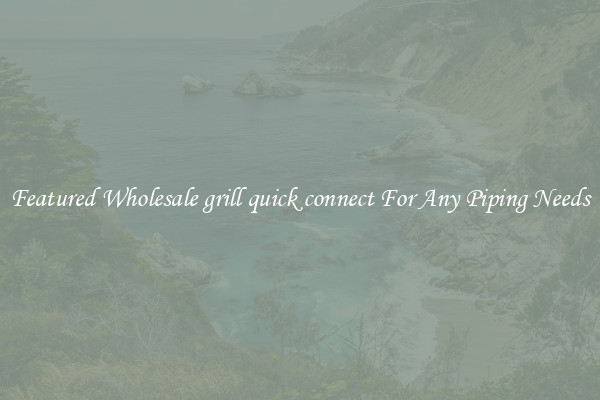 Featured Wholesale grill quick connect For Any Piping Needs