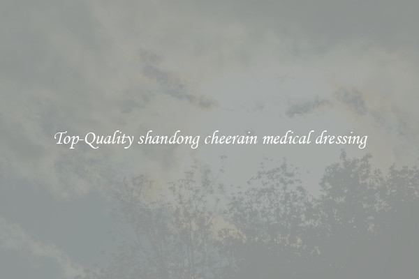 Top-Quality shandong cheerain medical dressing