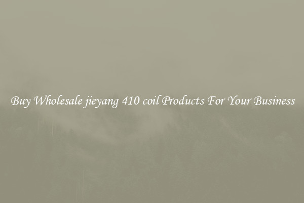 Buy Wholesale jieyang 410 coil Products For Your Business