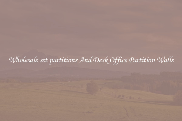 Wholesale set partitions And Desk Office Partition Walls