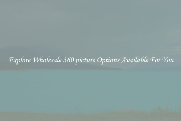 Explore Wholesale 360 picture Options Available For You