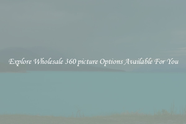 Explore Wholesale 360 picture Options Available For You