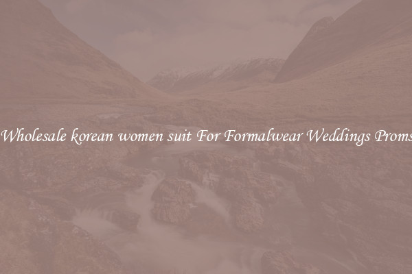 Wholesale korean women suit For Formalwear Weddings Proms